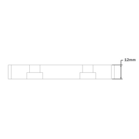 32-4590W-0 MODULAR SOLUTIONS FOOT & CASTER CONNECTING PLATE<br>45MM X 90MM FLAT NO HOLES